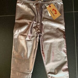 NWT Appaman Kids Metallic Leggings - Silver size 14